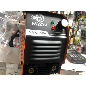 Сварочный аппарат WELDER 20-220A, 1,6-4,0 мм, 70%, Anti Stick, Hot Start, 3,8 кг MMA-220A