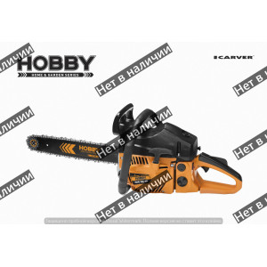 Пила бензиновая CARVER HOBBY, 18", цепь 0,325-1,5-72, 2,6 л.с., 5,8 кг, HGS 152-18