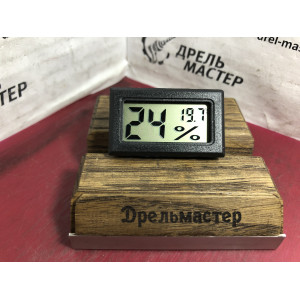 Термометр-гигрометр встраиваемый, размер 48х28,5х15 мм