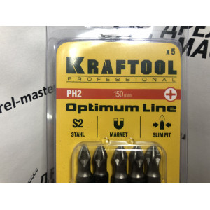 Бита KRAFTOOL Optimum Line, PH2х150 мм, за 1 шт, арт.26122-2-150-5