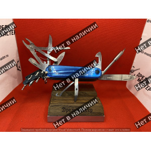 Нож Зубр складной многофункциональный, "17 в 1", арт.47787